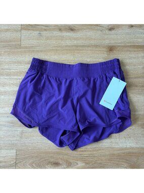 Lululemon Athletic Hotty Hot High Rise Short 2.5” College Purple NWT Size 14